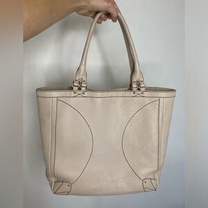 Ivory Leather Cole Haan purse
